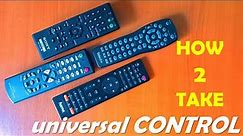 How to sync. an universal remote control - easy stuff :)