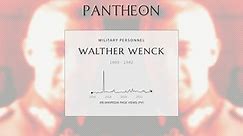 Walther Wenck Biography | Pantheon