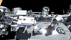 Spacewalkers to work on cabling and antenna for ISS science platform | Animation