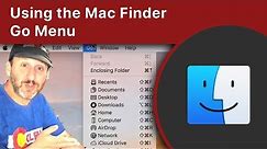 Using the Mac Finder Go Menu