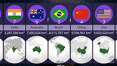Top 20 largest and biggest countries in the world by area | 2024 statistics