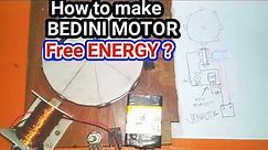 bedini motor free energy!? 3,7v 12v