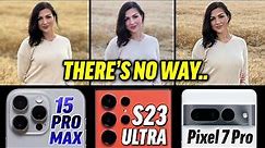 15 Pro vs S23 Ultra vs Pixel 7 Pro: Unbiased Camera Test