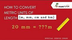 How to convert m, mm, cm and km- basics for kids