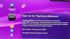 How to connect your PS3 to the Internet, and Sign Up for PlayStation Network