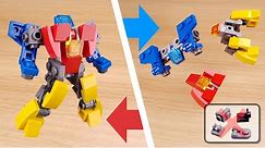 How to build mini LEGO robot jet transformer easily / Zetta robo