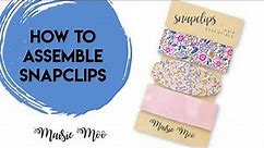 How to make Faux Leather Snap Clips - Hair Clip Tutorial - Maisie Moo Design