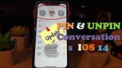 How to PIN Messages IOS 14