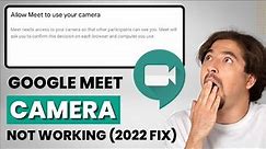 Google Meet Camera not Working on Windows 10 & 11- (2023 Fix)