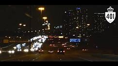 [2023/48] Highway 401 at Night in 4K - Toronto, Ontario