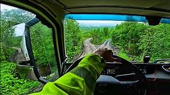 A little bit of offroad in Volvo FH540 POV Truck Driving Norway 4K60 8x4