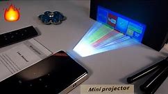 Amazing Mini DLP 4K Pocket Projector with Android - DIY Projector Screen