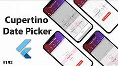 Flutter Tutorial - Cupertino Date Picker & Time Picker [2021] iOS Styled Date Picker
