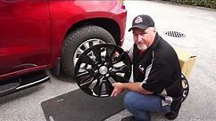 Black Wheel Skins on Jaimee's 20 Chevy Silverado 1500 review by C&H Auto Accessories #754-205-4575