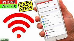 iPhone not connecting to WiFi - iPhone won’t connect to WiFi even with correct Password