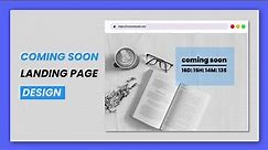 Coming Soon Website Template | Coming Soon Landing Page | HTML , CSS & JavaScript