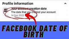 How To Check Your Facebook Account Creation Date