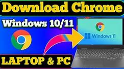 Download Google Chrome Browser in Windows Laptop | Laptop me Chrome Browser kaise download karen ❓😳