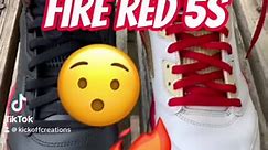 Custom Fire Red 5s Part 1🔥5️⃣ #kickoffcreations #customs #customshoes #customjordans #restoringjordans #jordans #jordan5 #firered5s #sneakercustoms #customsneakers #sneakers #sneakerhead #sneakerheads #sneakeraddict #sneakeraddicts | Kickoff Creations