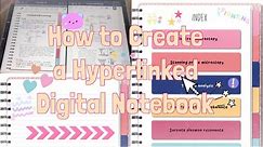 FREE TEMPLATE DIGITAL NOTEBOOK | Tutorial How to Create Hyperlink Digital Notebook Goodnotes5