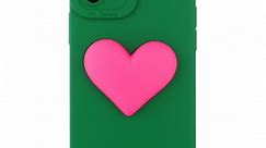 Green&Pink Love Heart for iPhone Case