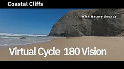180 Super Wide Bike Vision and Cinematic Experience with Coastal Cliff Rides