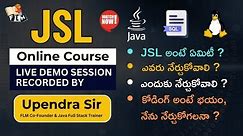 FLM JSL Online Course Demo by Upendra Sir | JSL - Java, SQL & Linux | All in One Course for IT Job