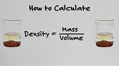 How To Calculate Density - With Examples