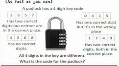 Logic| 4 Digit Key Code | What is the code for the padlock?