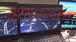 Use a laptop as a second monitor