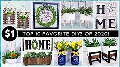TOP 10 DOLLAR TREE DIYs You Must Try from 2020 | Modern & Farmhouse Home Decor | High End Favorites