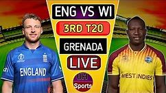 ENG VS WI LIVE-3RD T20 MATCH | ENGLAND VS WEST INDIES LIVE CRICKET MATCH COMMENTARY