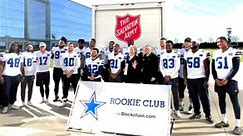 Packing up Christmas miracles 💙🎄 The #DallasCowboys Rookie Club presented by Blockchain.com packed up Angel Tree gifts for The Salvation Army of North Texas donated by Cowboys players, coaches, legends and staff members! | Dallas Cowboys