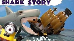 Funny Minions Pirates Treasure Hunt With A Shark Story