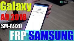 How To Bypass FRP Lock SAMSUNG GALAXY A9 2018 (SM-A920) Android 8.0