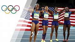 USA Women's 4x100m Relay wins gold