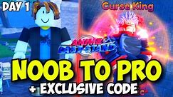 [Day 1 + EXCLUSIVE CODE] Noob to Pro: The Beginning in Anime Last Stand! (All Working Codes)