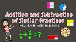 ADDITION & SUBTRACTION OF SIMILAR FRACTIONS | Grade 6