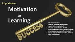 Importance of Motivation in Learning