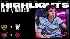 FULL DAY HIGHLIGHTS | Play-in Stage Day 6 | Worlds 2023