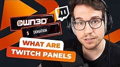 EXPLAINED: What are Twitch panels?