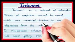 What is internet | Definition of internet in english