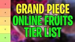 [New] Grand Piece Online Tier List (2024) | All Fruits Ranked From Best To Worst