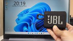 How to Connect JBL Go 3 Speaker to Windows 11