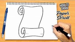 How to draw Paper Scroll