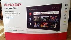 TV Sharp 40BL3EA (Android 9 0 Pie), 4K, año 2020