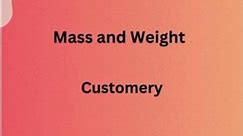 Math Chart of Mass nd Weight #quickmath #mathtricks #mathgenius
