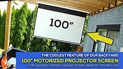 Outdoor 100" Motorized Projector Screen Installation - Canadian View Projector Review