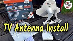 Replacing Old Winegard RV TV Batwing Antenna with New KING Jack Low Profile Directional TV Antenna