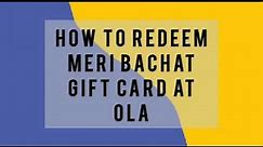 How to Redeem Ola Gift Card